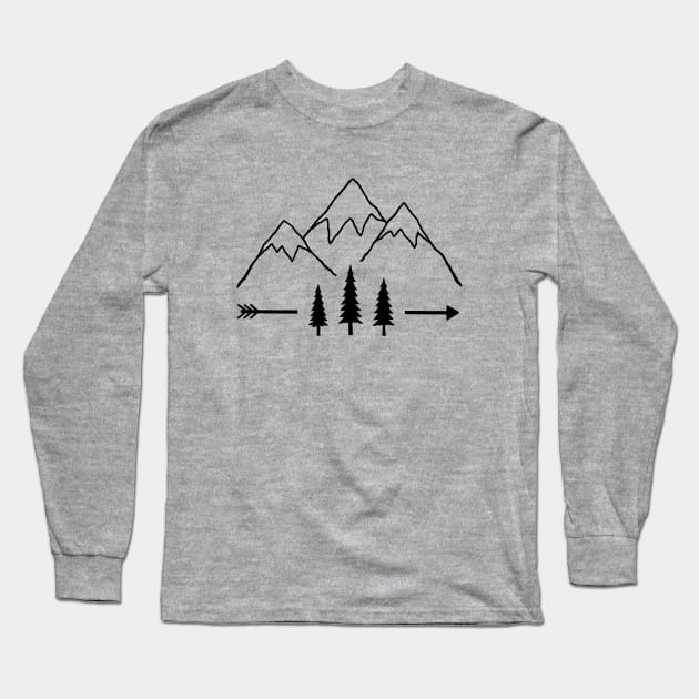 Simple Nature Long Sleeve T-Shirt by SommersethArt